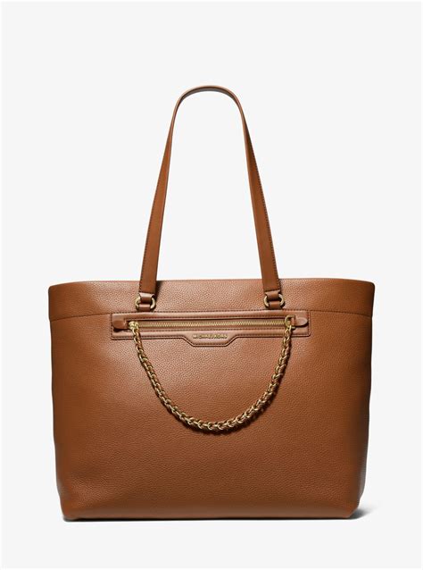 slater pebble leather tote bag